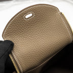 Hermes Mini Lindy II Clemence Etoupe GHW