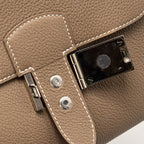 Hermes Sac A Depeches 21 Bag Togo Etoupe SHW