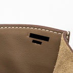 Hermes Sac A Depeches 21 Bag Togo Etoupe SHW