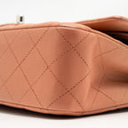CHANEL MEDIUM CLASSIC DOUBLE FLAP BAG LAMBSKIN PINK SHW (MICROCHIP)