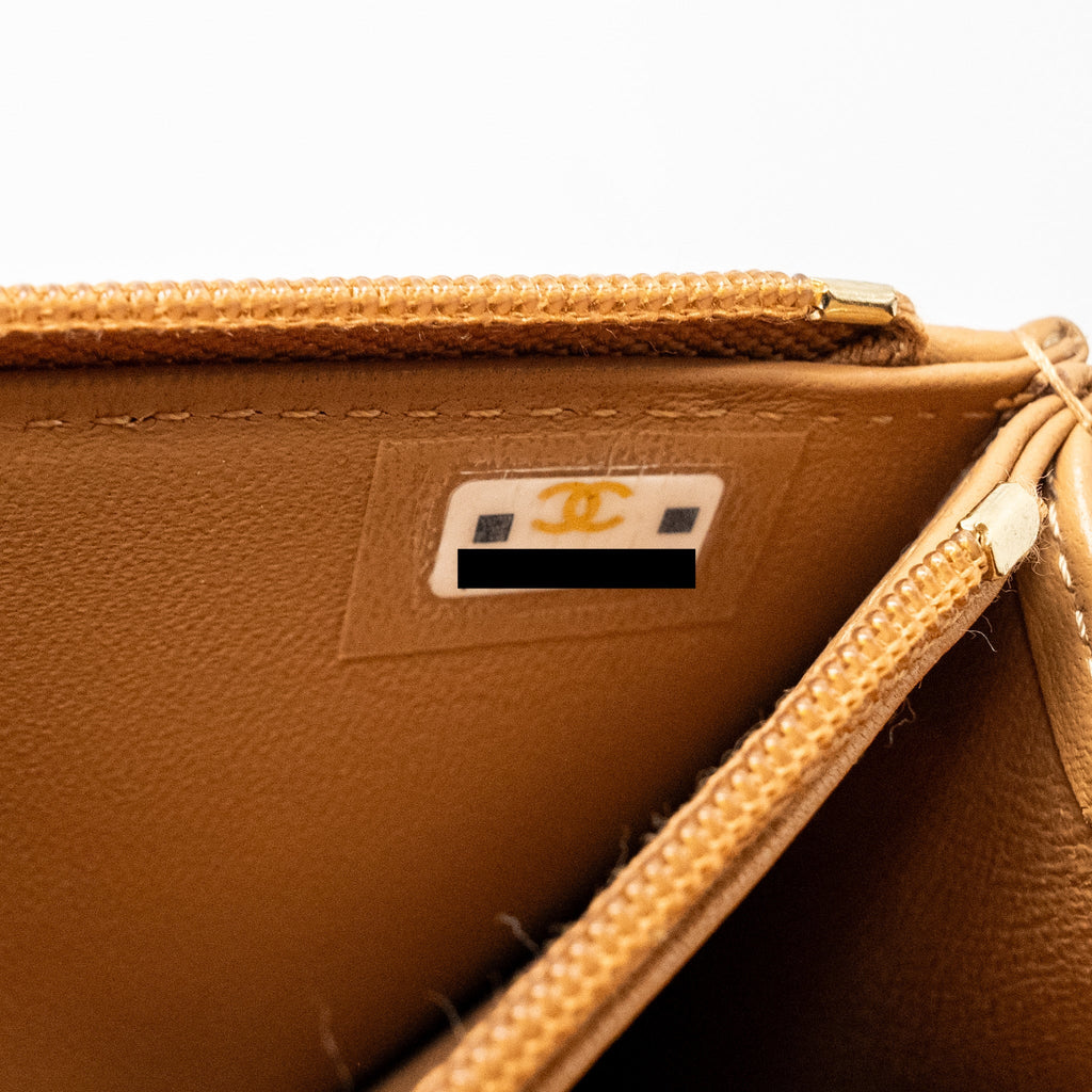 CHANEL TOP HANDLE MINI FLAP BAG LAMBSKIN CARAMEL LGHW (MICROCHIP)