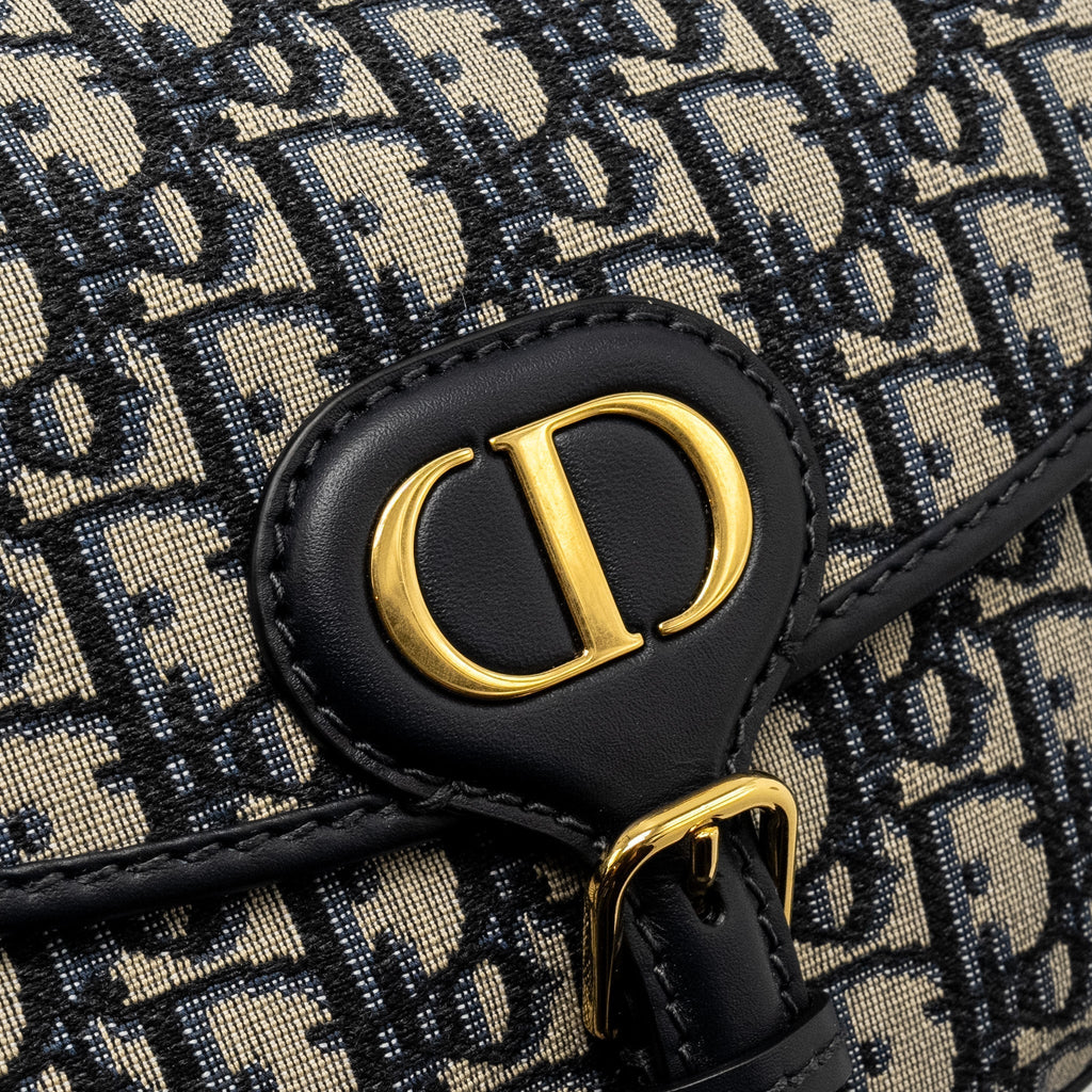 DIOR MEDIUM BOBBY BAG BLUE DIOR OBLIQUE JACQUARD GHW