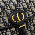DIOR MEDIUM BOBBY BAG BLUE DIOR OBLIQUE JACQUARD GHW