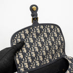 DIOR MEDIUM BOBBY BAG BLUE DIOR OBLIQUE JACQUARD GHW
