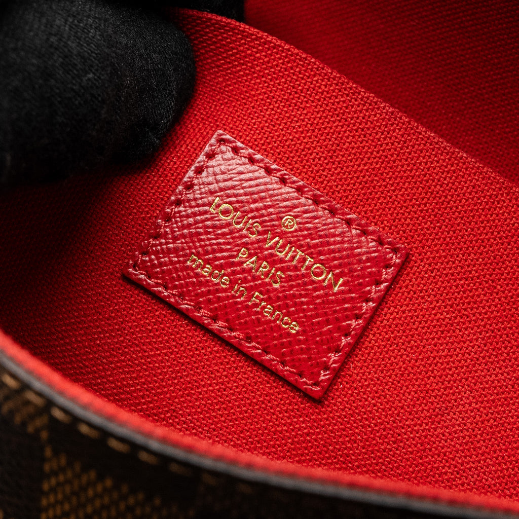 LOUIS VUITTON FELICIE POCHETTE DAMIER EBENE CANVAS GHW