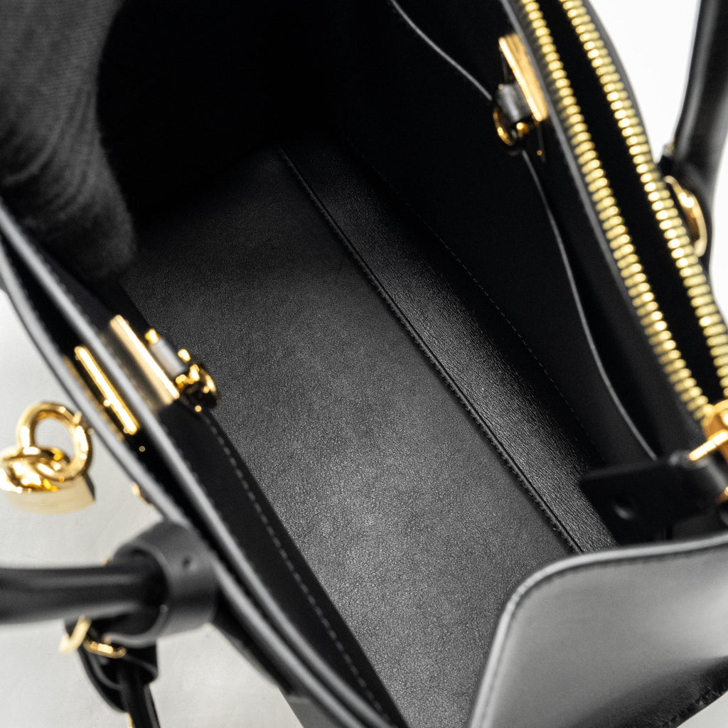 LOUIS VUITTON CITY STEAMER PM GRAINED CALFSKIN BLACK GHW