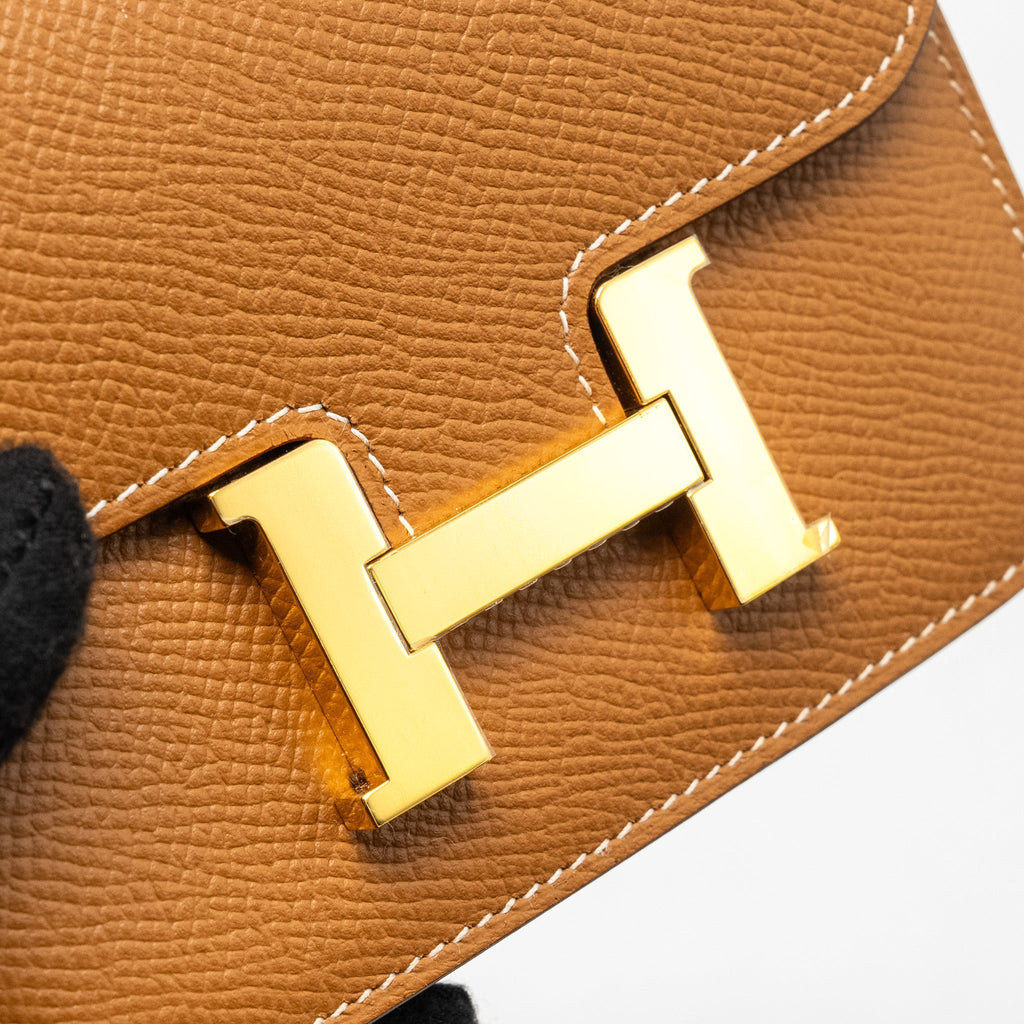 Hermes Constance Slim Epsom Gold GHW
