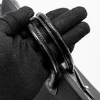 Hermes Birkin 25 Touch Togo/Alligator Mississippiensis Mat Black SHW