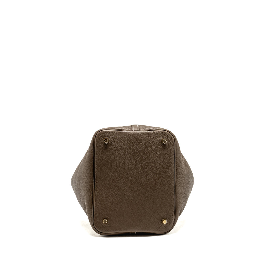 Hermes Picotin 22 Lock Bag Clemence Etoupe GHW