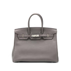 HERMES BIRKIN 35 TOGO 8F GRIS ETAIN SHW