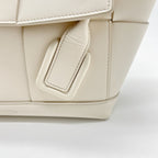 BOTTEGA VENETA ARCO BAG CALFSKIN WHITE SHW
